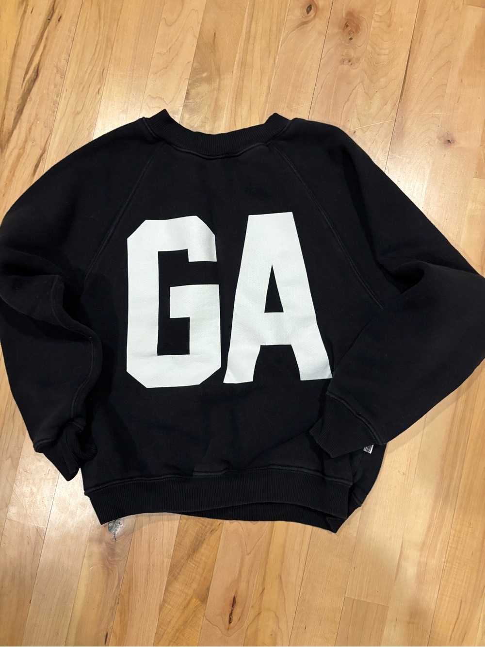 Good American Goodies Varsity 100% Cotton Crew Sweatshirt Sz 1 (Small)